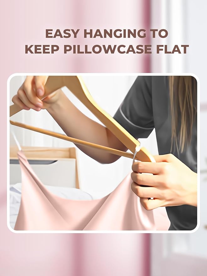 Mulberry Silk Pillowcase for Hair and Skin, SGMSILK 22 Momme Natural Silk Pillow Cases with Zipper, 6A Soft and Smooth Single Sided Pure Silk Pillow Cover (Coral Pink, King 20"x36")