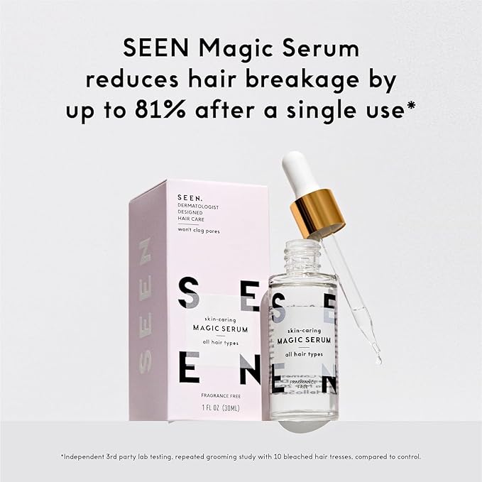 SEEN Curly On The Go Kit, Fragrance Free - Non-Comedogenic & Safe for Sensitive Skin - Curl-Defining Styling Hair Bundle - Anti Frizz - Heat Protectant