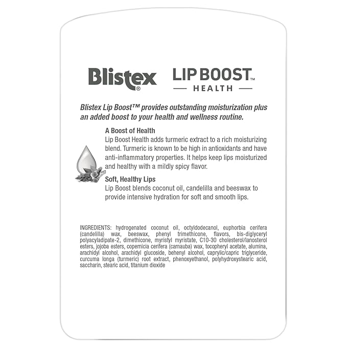 Blistex Lip Boost Health Intensive Hydration Tumeric Moisturizer
