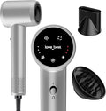 Hair Dryer, Professional Ionic Hair Dryer for Fast Drying, Quiet, Lightweight, 600 Million Negative Ions High-Speed Hair Blow Dryer with Diffuser for Curly Fine Hair Women, Men, Home, Salon(Slive)