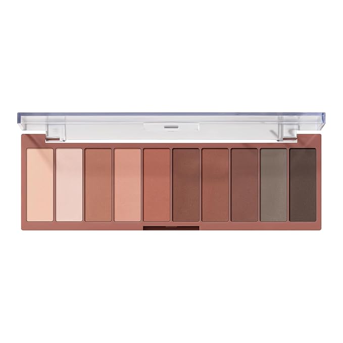 e.l.f. Perfect 10 Eyeshadow Palette, Ten Ultra-pigmented Nude, Matte Shades, Blendable Formula, Vegan & Cruelty-free, Nude Mood (Packaging May Vary)