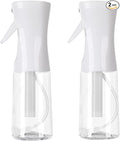 Spray Bottles For Hair, continuous spray bottle (200ml/6.8oz 2Pack) used for hair design, plants, cleaning, hair care and skin care, etc. – empty, reusable.（White）