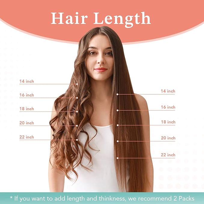 XDhair Clip in Hair Extensions Human Hair 140g 7pcs 14 Inch Chocolate Brown to Caramel Blond Clip in Real Hair Extensions #4p27/14 inch
