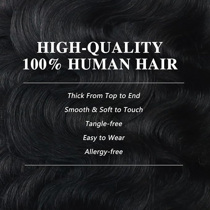 2 Pack 240g Body Wave Seamless Clip in Hair Extensions 16Pcs Full Head 15A Real Human Hair Clip ins with PU Skin Weft 20inch Natural Black