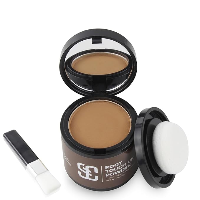 SOVONCARE Hairline Powder - Root Touch Up & Gray Hair Concealer for Men and Women, Instantly Covers Thinning Hair and Bald Spots, Natural-Looking Coverage Dark Blonde 0.35 oz