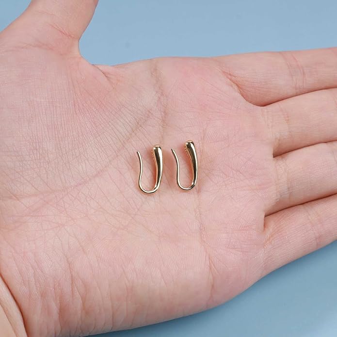 Vintage Water Drop Earrings Gold Teardrop Earrings Tiny Droplet Earrings Minimalist Everyday Earrings Jewelry for Women and Girls