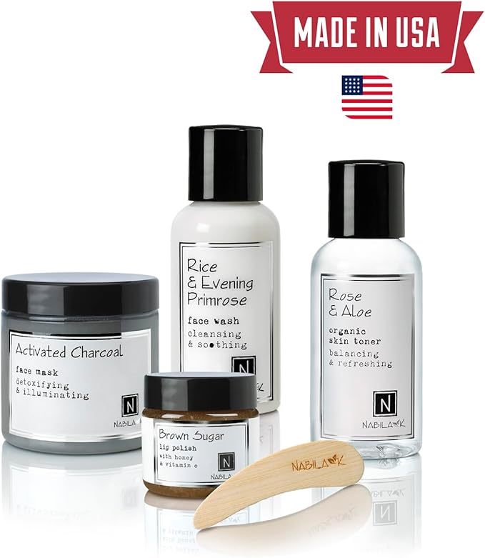 Organic Lavender Bath Salts by Nabila K - Dead Sea Salt & Epsom Salt Scrub & Soak - Exfoliates & Hydrates Skin, Botanical Essential Oils - Bubble Bath Accessories for All Skins Types, 8 oz