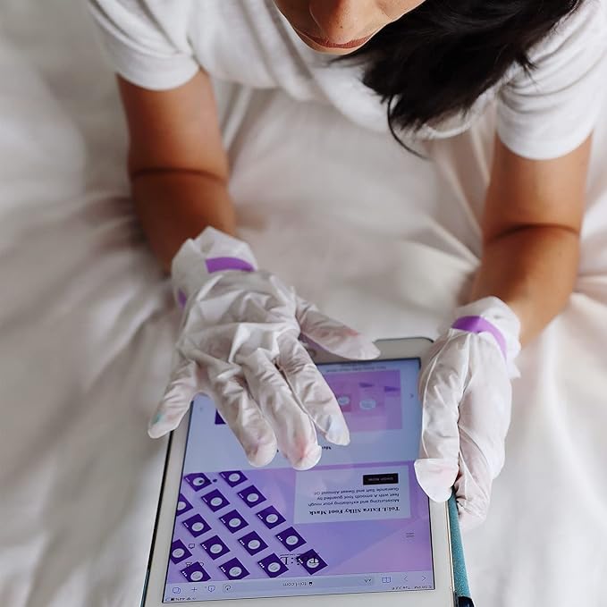 Toi:L Extra Silky Hand Mask 5 Pairs, Korean Moisturizing Gloves for Dry Hands with White Truffle, Green Caviar & Peptides, Repairing and Softening Hand Care Treatment for Aging, Cracked, and Dry Skin