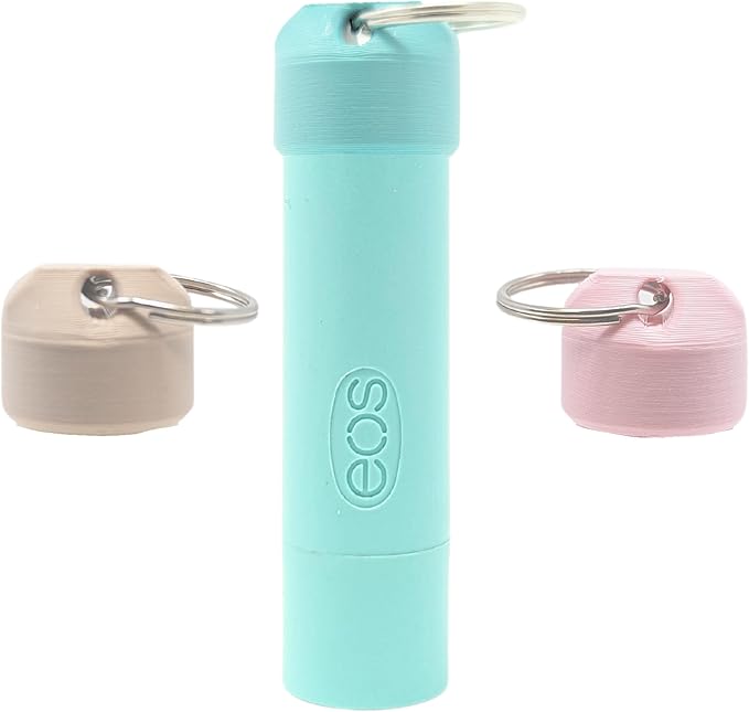 Keychain Holder EOS Lip Balm Stick (Keychain Only) - Travel Size Lip Balm Chapstick - Healing Stick - Made in USA