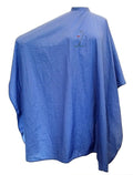 CHARLENE Professional Cutting Cape for Salon Hair Styling, Barber Haircut, Coloring, Skincare, Makeup (SA Logo, BLUE)