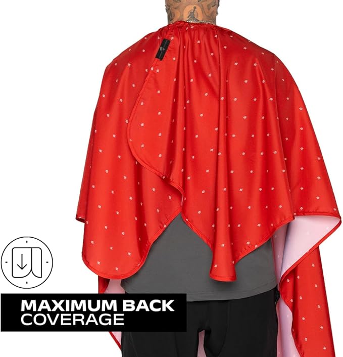 Barber Strong The Barber Cape Haircut Cover for Men, Hair Repelling and Static-Reducing Material, Water Resistant Fabric
