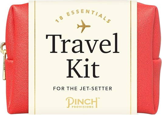 Pinch Provisions Travel Kit, includes 18 Must-Have Emergency Essential Items for Travelling, Ideal Road Trip or Airport Gift for Friends, Family & Peers, Portable Pouch