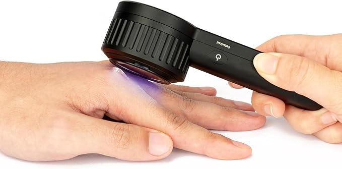 IBOOLO DE-3100 PRO Polarized No-Polarized and 365nm UV Light Dermatoscope, Handheld Portable Professional dermatoscopy