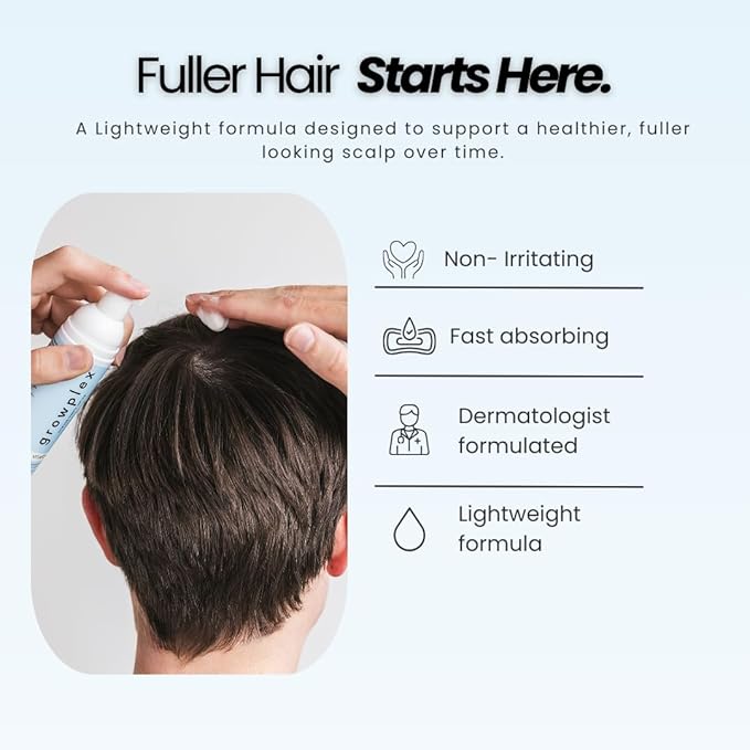 Vitafoam 5% Hair Support Foam for Men & Women – 3 Pack Bundle – DHT Defense Blend – Non-Greasy, Fast-Drying Formula for Fuller, Thicker-Looking Hair