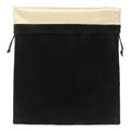 Segbeauty Large Hair Dryer and Garment Organizer Bag - Velvet Drawstring Pouch with Satin Liner, 11.8x15.7 inch, Black, for Diffuser, Straighteners, Clothes
