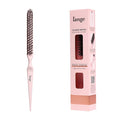 L'ANGE HAIR Detangling Teasing Brush with Nylon & Boar Bristles | Precise Sectioning | Adds Volume & Root Lift | Tames Flyaways & Frizz | Indented Grip | All Hair Types (Blush)