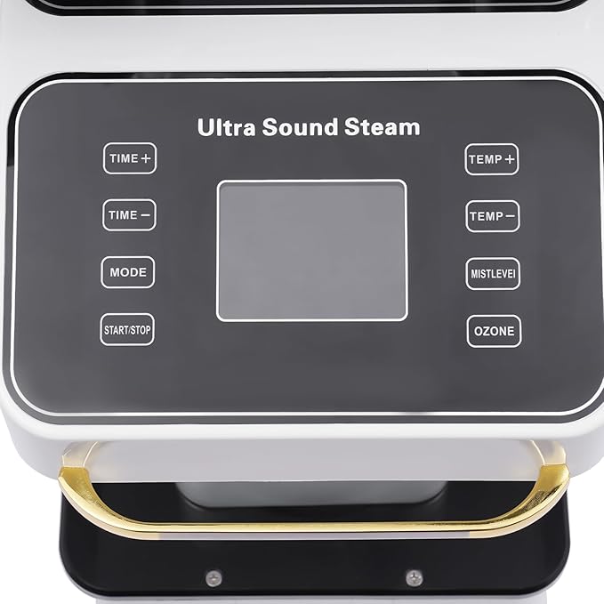 DNYSYSJ Salon Hair Steamer, White Nano Mist Hair Steamer Multi-Functional Nano Hair Color Processor Two Caps Hair Oil Machine, 650W Vertical Hair Steamer for Hair Salon Deep Hair Care Repair, Basics