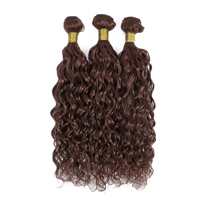 28 30 32 Inch Color 4 Kinky Curly Bundles Human Hair Dark Brown Bundles Niegmeag Virgin Remy Hair Extensions Double Weft Color 4 Bundle Hair Weave