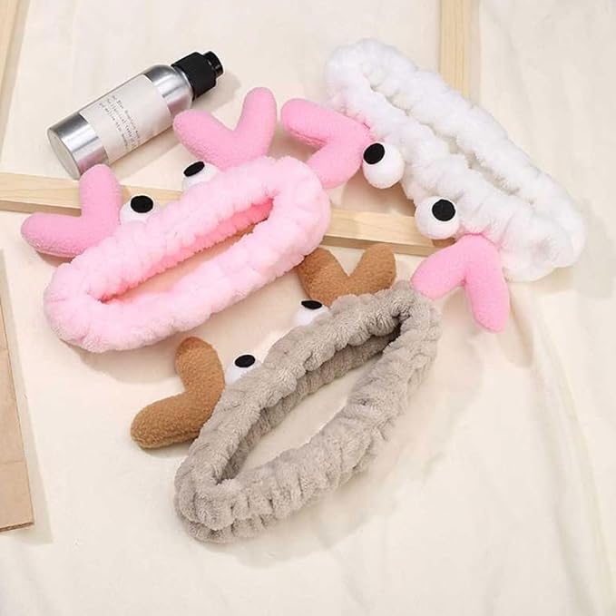 Elastic Marine Creature Pattern Facial Headbands for Face Washing, Spa Use, and Hairstyle Protection