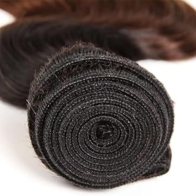 28 30 32 Inch Ombre Bundles Human Hair 4/27 Body Wave Bundles Niegmeag Brazilian Virgin Remy Hair Extensions Double Weft Soft and Silky Ombre Honey Blonde Bundle Hair Weave