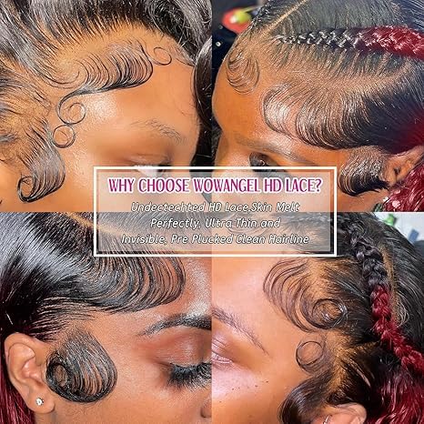 AMIRTY 250% density Burgundy Wig Human Hair 13x6 Loose Wave Lace Front Wigs Human Hair 1b/99j Burgundy Lace Front Wigs for Women Ombre Burgundy Lace Front Wig 24 Inch