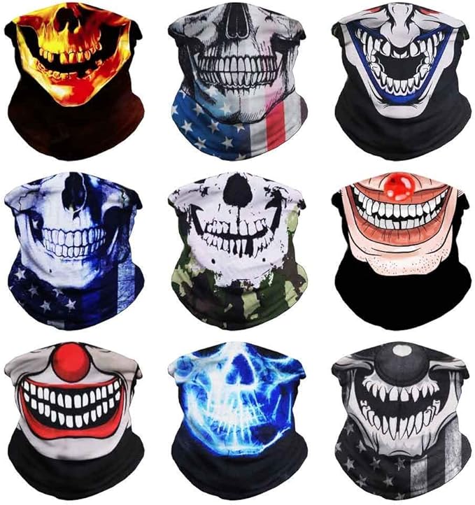 Neck Gaiter Face Cover - Sun Protection Mask Balaclava for Men and Women