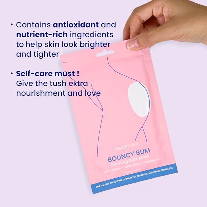 FACETORY Body Spa Sheet Mask Bundle Variety Pack of 6 with Korean Sheet Masks for Feet, Hands, and Butt - Softening, Hydrating, Nourishing, Moisturizing, for Dry, Cracked Skin
