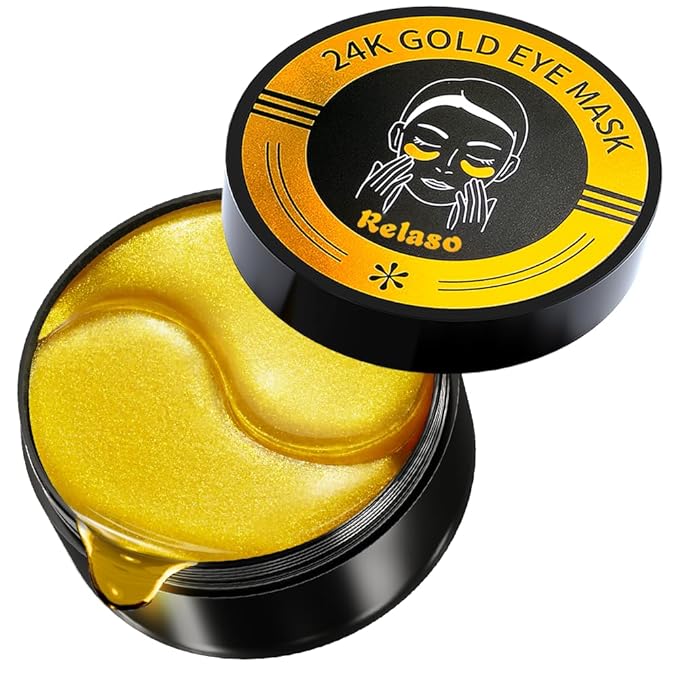 Golden Glow Under Eye Patches for Puffy Eyes - 60Pcs Eye Gels Rejuvenating Treatment for Dark Circles, Puffiness, Refreshing,Revitalizing Looks Less Tired