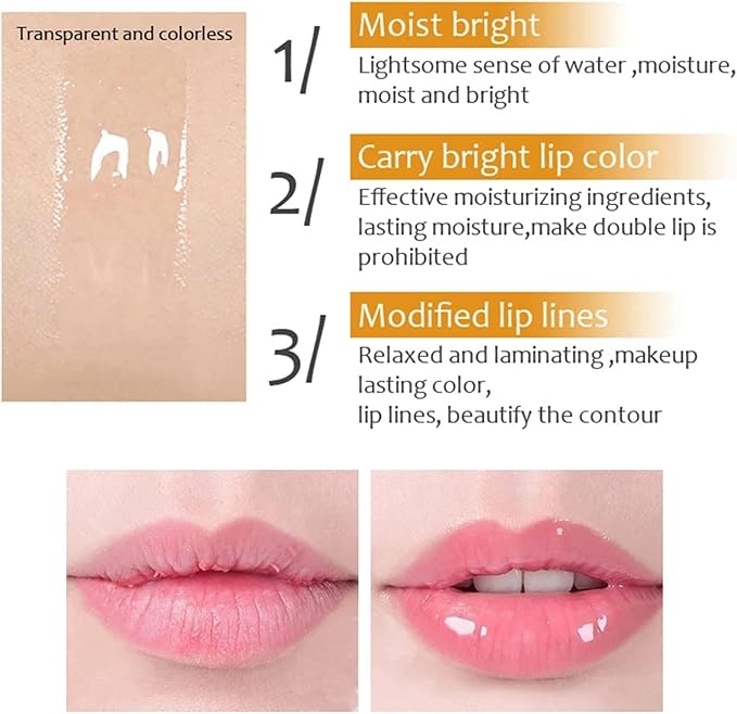 Vitamin E Lip Plumping Serum, Lip Hyaluronic Lip Plumper, Lip Plumping Serum Instant Lip Balm for Moisturize, Eliminate Dryness Wrinkles Enhances Plump Gloss (1PC)