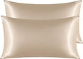 NTBAY 2 Pack Satin King Pillowcases for Hair and Skin, Luxurious and Silky Pillow Cases with Envelope Closure, 20x36 Inches, Taupe