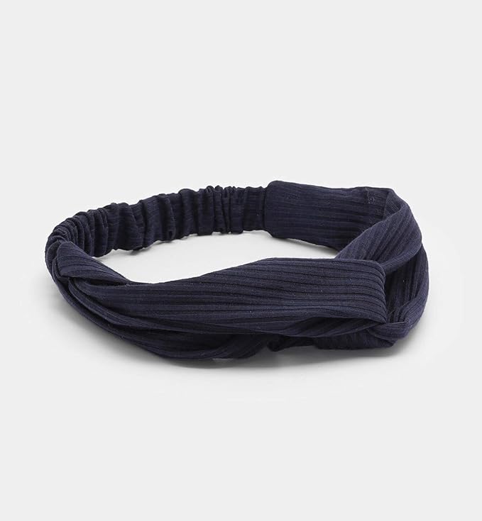 Huachi Hairband for Women's Hair, 8pcs Elastic Headbands for Women, Solid Color, Ribbed Knitting, Soft, Non-slip, Stretchy, Breathable, Suitable for Any Occasions, Hair Styling Accessories