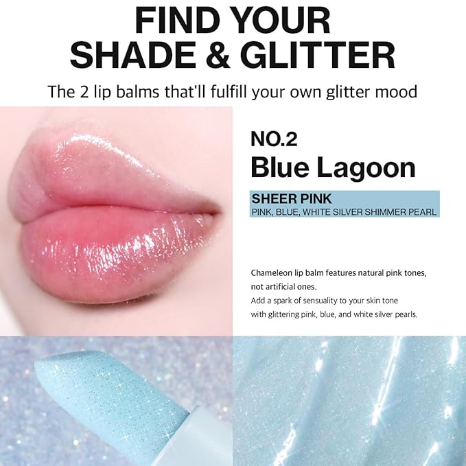 [UNLEASHIA] Glacier Vegan Lip Balm (NO.2 BLUE LAGOON)