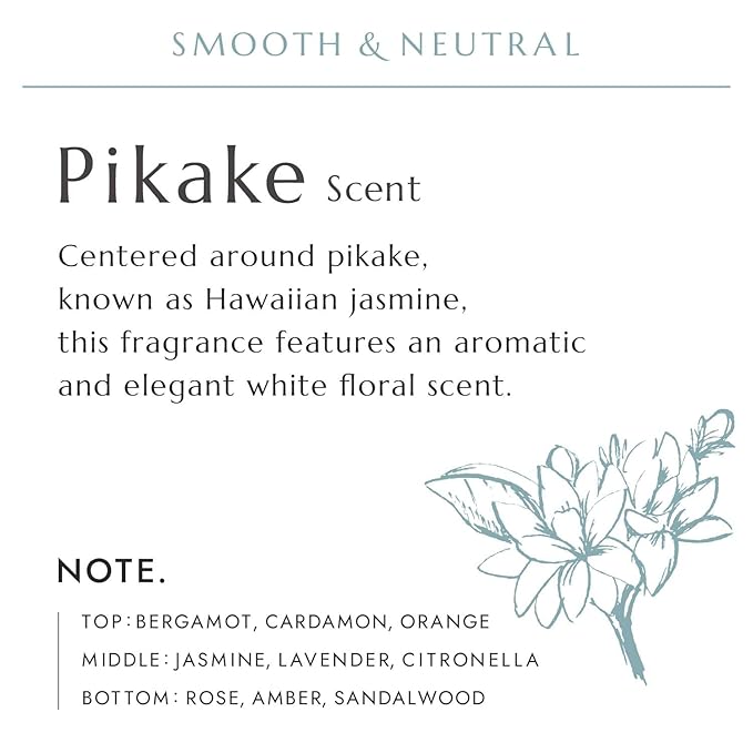 LIKOA, Smooth and Neutral Shampoo and Treatment Set, Vegan, Halal, Lightweight Moisture for Fine, Dry, or Tangle-Prone Hair, Botanical Hair Care, White Floral Scent, Made in Japan, 16.9/17.64 Fl oz