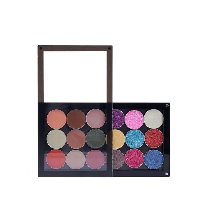 Acrylic magnetic Makeup Palette Empty Eyeshadow Palette with Magnet Clear Window