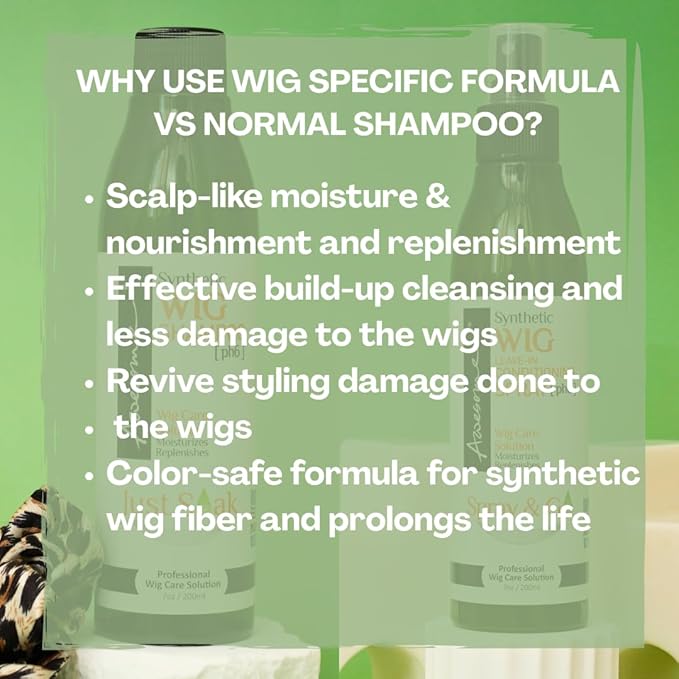 Awesome Synthetic Wig Leave-in Conditioner Spray, pH6, Professional Wig Care Solution, Detangle Spray, Moisturizes & Replenishes Synthetic Wigs, Easy Combing, Contains Coconut Oil, 7 fl oz