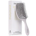 Detangling Brush, Dry and Wet Vented Detangler Hair Brush for Women and Men, Professional Paddle Curved Styling Hairbrush, Beige