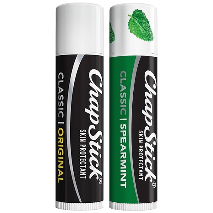 ChapStick Lip Care Bundle – Classic Spearmint + Classic Original Lip Balm, 0.15 Ea (2 Piece Set)