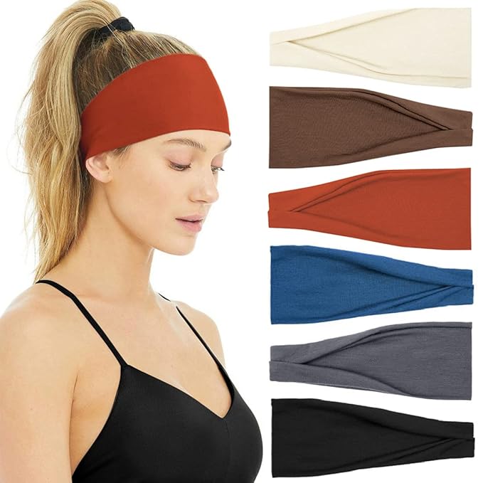Huachi Women's Fashion Headbands Non Slip Headband Sweat Wicking Hair Bands