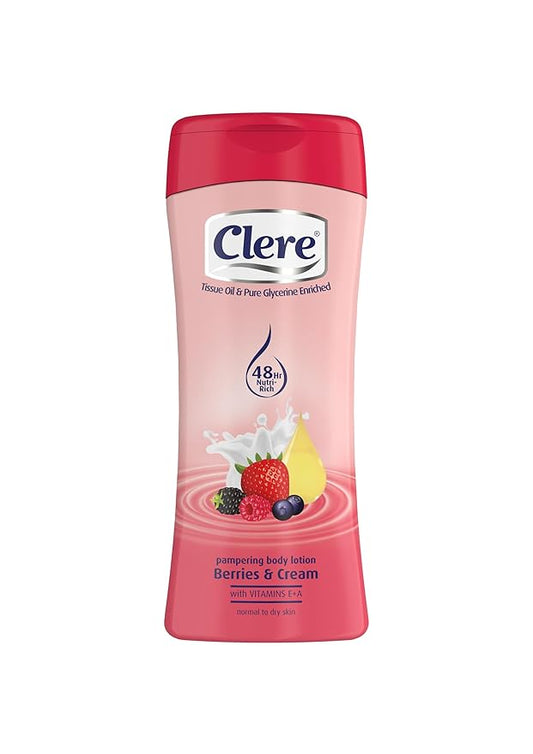 CLERE Body Lotion - Berries & Cream - 400mL
