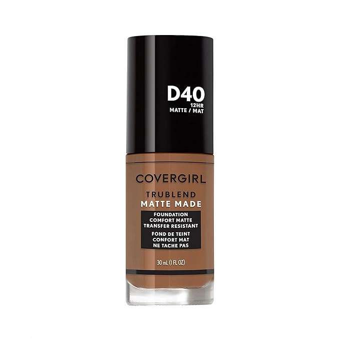 COVERGIRL TruBlend Matte Made Liquid Foundation, Deep Bronze , 1 Fl Oz (Pack of 1)