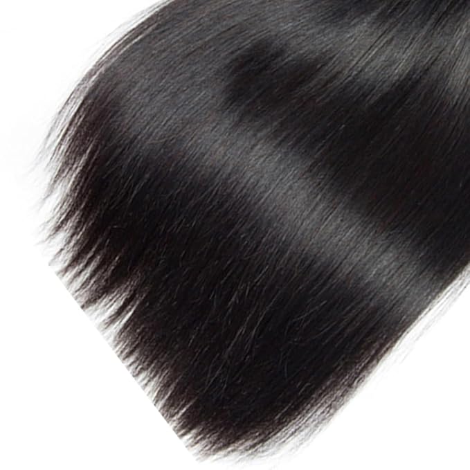 Human Hair Bundles Natural Black Straight Bundles 16 18 20 Inch Brazilian Virgin Remy Hair Extensions Niegmeag Double Weft Color 1B Straight Bundle Hair Weave 300g