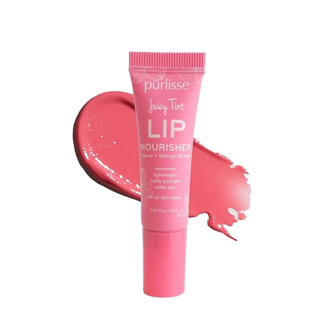 Purlisse Juicy Tint Lip Nourisher - Tinted Lip Moisturizer (Pink Shine)