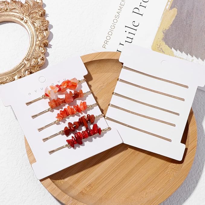 Crystal Hair Pins Gemstone Jeweled Bobby Pin Decorative Hair Accessories for Women Colorful Hairpins Set of 15