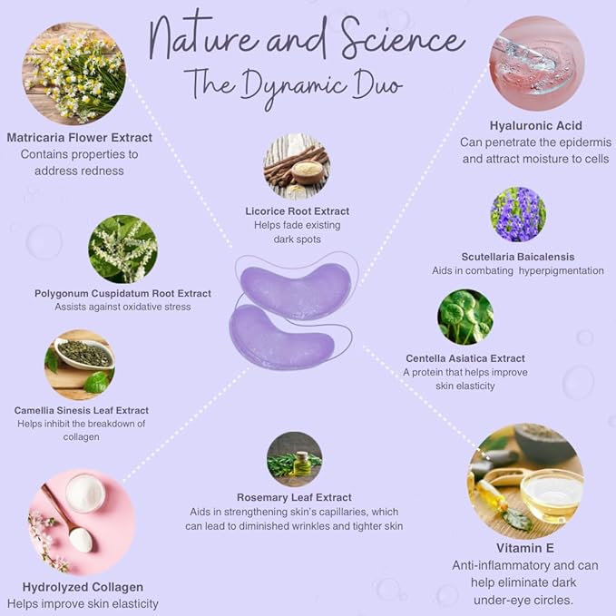 Under Eye Masks (20 Pairs) Collagen & Hyaluronic Acid - Reduce Wrinkles, Dark Circles, Puffy Eyes, Bags, Anti Aging Patches & Face Moisturizer Sensitive Skin Safe- Mothers Day