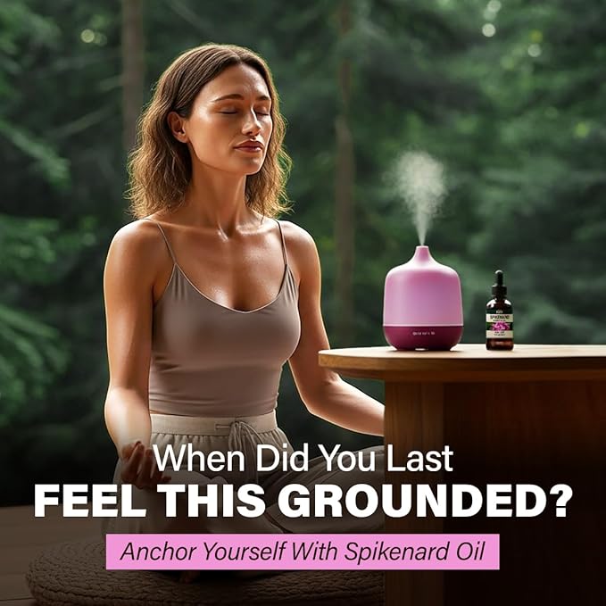 KUKKA Spikenard Essential Oils - 1 Fl Oz - for Hair, Skin, Diffuser, Aromatherapy & DIY Soap Making Scent