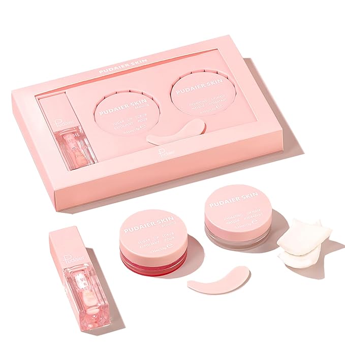 3Pcs Lip Care Set, Exfoliator Lip Sugar Scrub, Lip Mask and Plumping Lip Oil, Effectively Moisturizes Lip Clear, Repairs Dry Lips