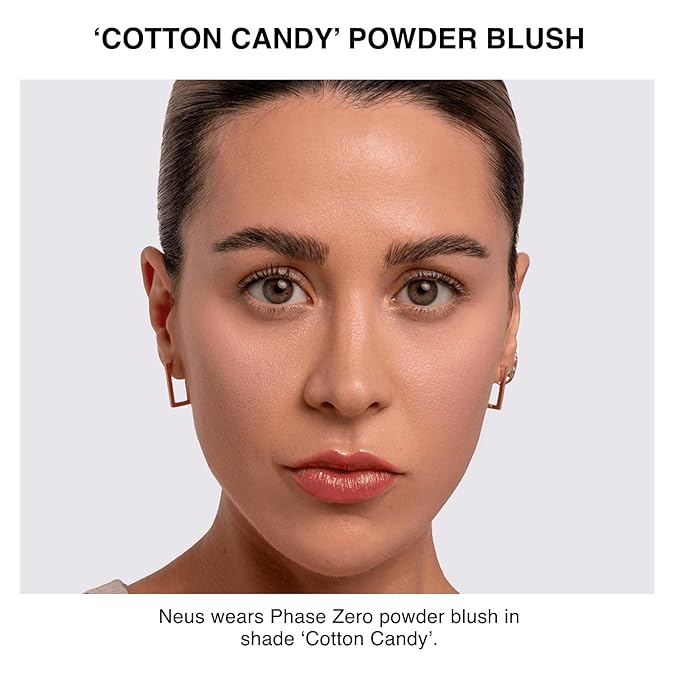Makeup Powder Blusher - "Cotton Candy" - 4g / 0.141oz - Pigmented, Buildable, Lightweight Powder Blush for a Radiant, Healthy, Natural Glow. Versatile Shade - Dusty Pink - Matte