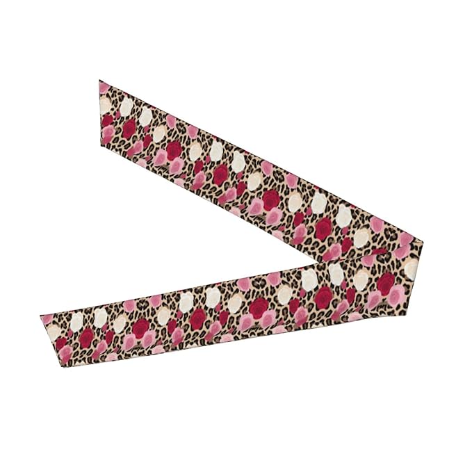 Men's Women Animal Rose Flowers Cheetah Leopard Print Floral Sports Sweat Band Multi Style Fashion Head Ribbon Headwear for Yoga Fitness Shower