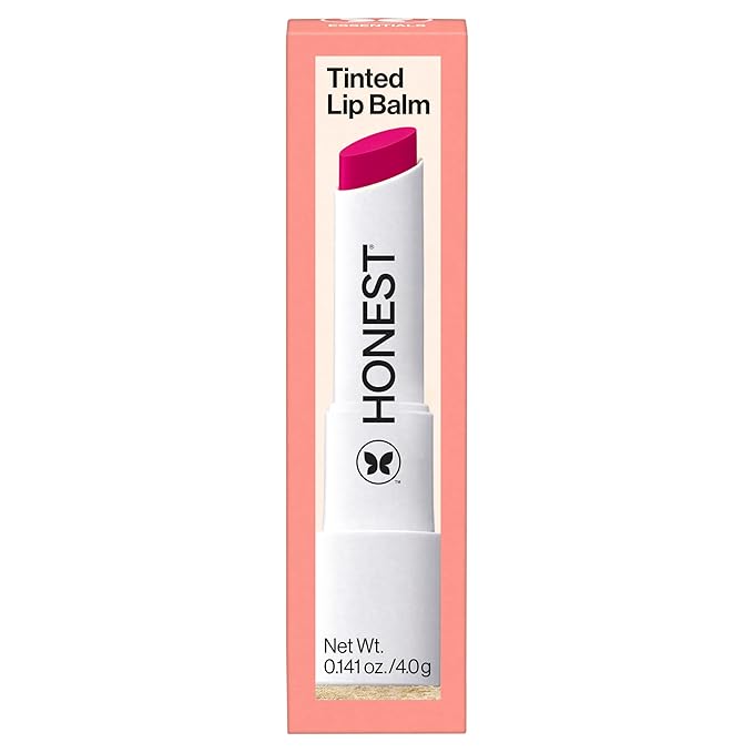 Honest Beauty Tinted Lip Balm | Antioxidant-rich Acai Extracts + Avocado Oil | EWG Certified, Vegan, Cruelty Free | Dragon Fruit