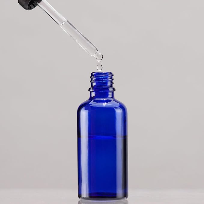 YIZHAO Clear Glass Dropper Bottle 4oz, Tincture Bottles with Glass Dropper, for Essential Oils, Aromatherapy, Cosmetic, Laboratory, Pharmacy, Liquids, Travel –4 Pcs